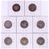 Image 2 : Lot of (8) Miscellaneous Date Barber Quarter Coins