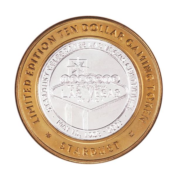.999 Silver Stardust Resort Las Vegas, Nevada $10 Casino Limited Edition Gaming Token