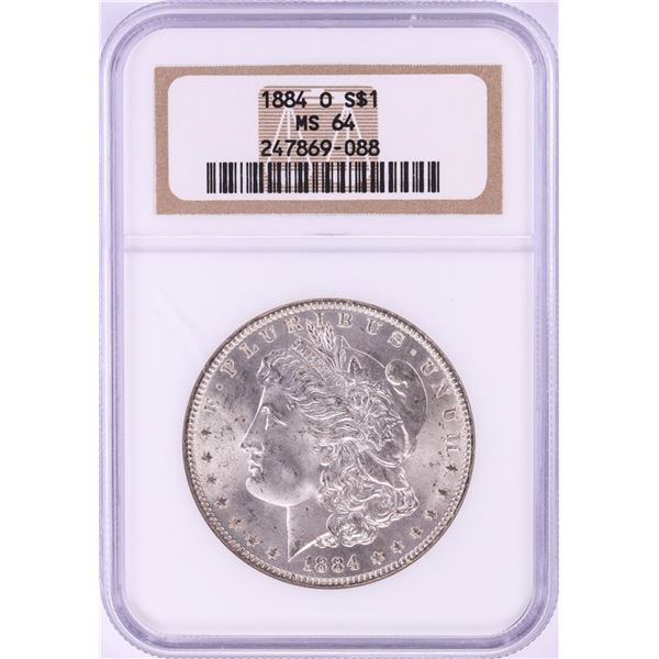 1884-O $1 Morgan Silver Dollar Coin NGC MS64