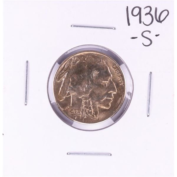 1936-S Buffalo Nickel Coin