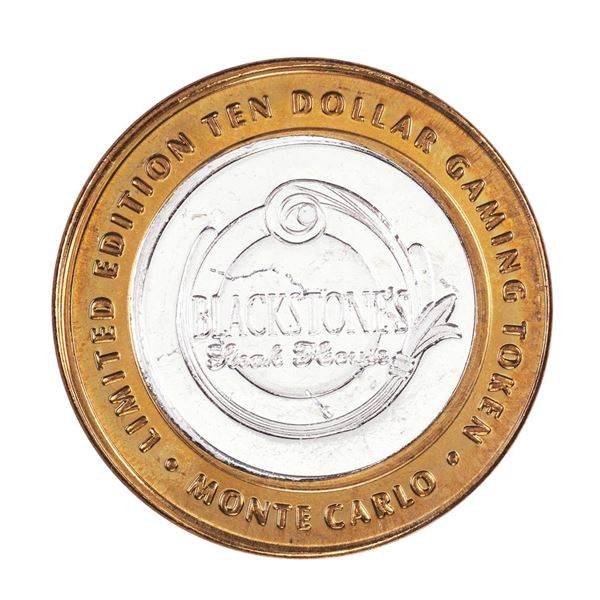 .999 Silver Monte Carlo Las Vegas, Nevada $10 Casino Limited Edition Gaming Token