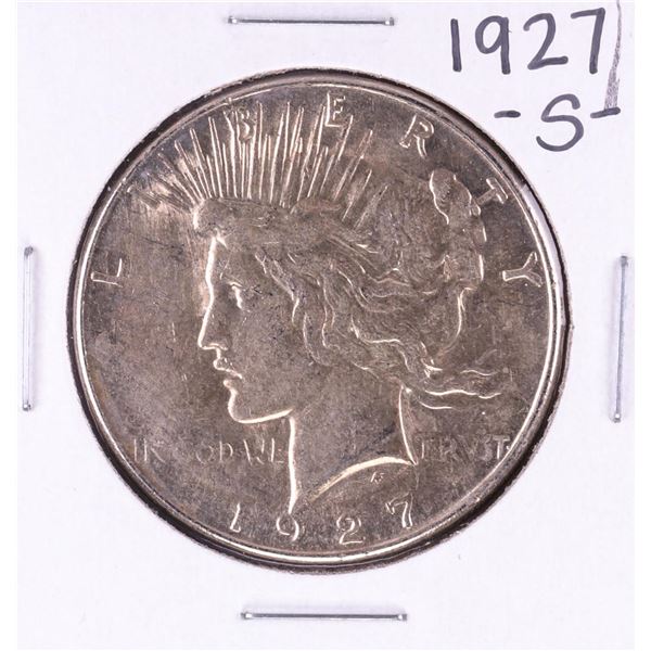 1927-S $1 Peace Silver Dollar Coin