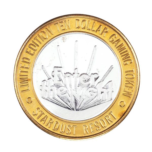 .999 Silver Stardust Resort Las Vegas, Nevada $10 Casino Limited Edition Gaming Token