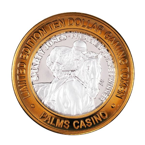 .999 Silver Palms Casino Las Vegas, NV $10 Casino Limited Edition Gaming Token
