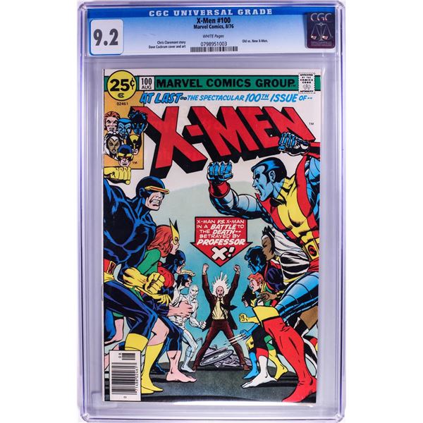 Marvel Comics Group X-Men #100 Comic Book 8/76 CGC 9.2