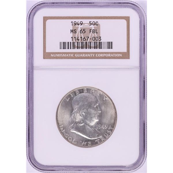 1949 Franklin Half Dollar Coin NGC MS65FBL