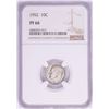 Image 1 : 1952 Proof Roosevelt Dime Coin NGC PF66