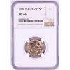 Image 1 : 1938-D Buffalo Nickel Coin NGC MS66