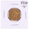 Image 1 : 1906-S $5 Liberty Head Half Eagle Gold Coin Graffiti