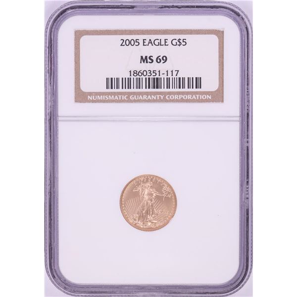 2005 $5 American Gold Eagle Coin NGC MS69