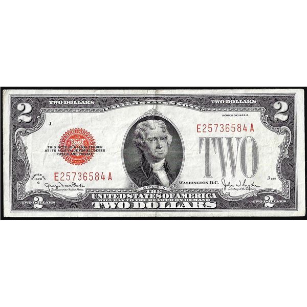 1928G $2 Legal Tender Note