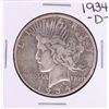 Image 1 : 1934-D $1 Peace Silver Dollar Coin