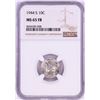 Image 1 : 1944-S Mercury Dime Coin NGC MS65FB