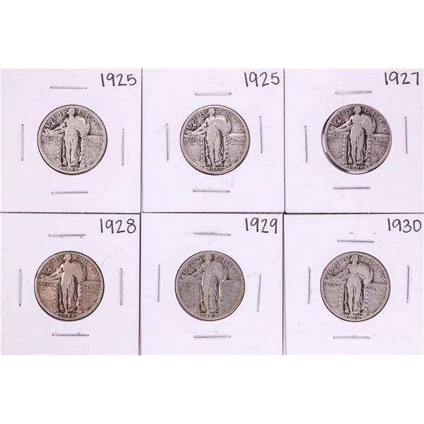 Lot of 1925-1930 Standing Liberty Quarter Coins