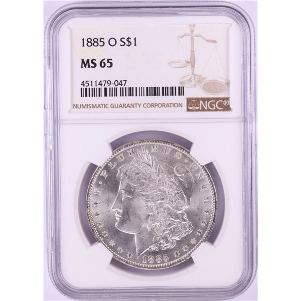 1885-O $1 Morgan Silver Dollar Coin NGC MS65