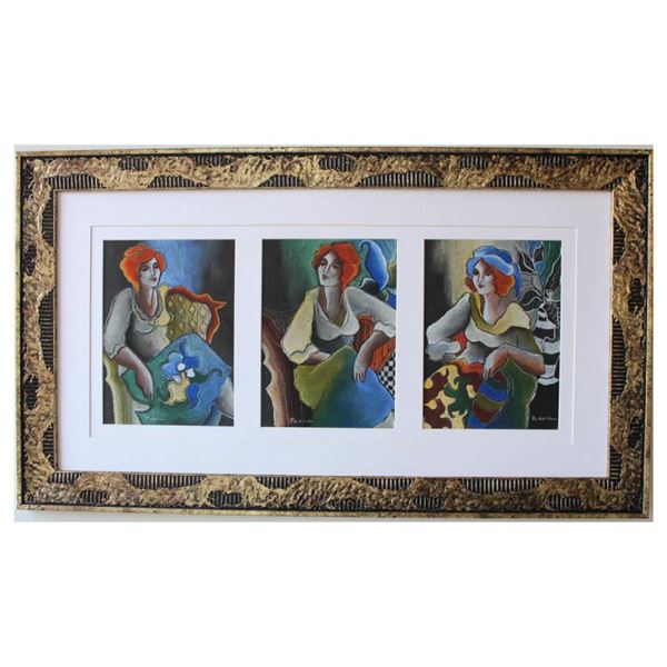 Govezensky "Winter Time" Original Mixed Media on Paper