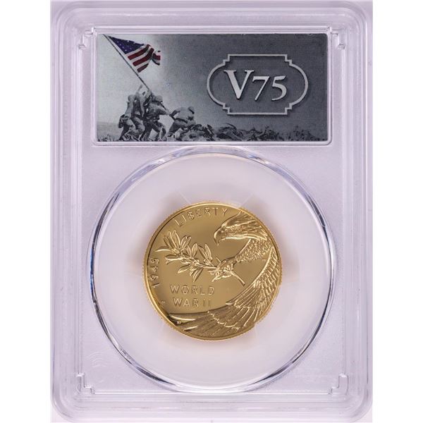 2020-W $25 End of World War II 75th Anniversary Gold Coin PCGS PR70DCAM FDOI