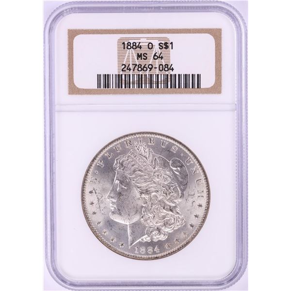 1884-O $1 Morgan Silver Dollar Coin NGC MS64
