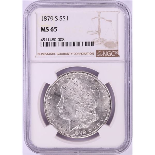 1879-S $1 Morgan Silver Dollar Coin NGC MS65