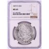Image 1 : 1879-S $1 Morgan Silver Dollar Coin NGC MS65