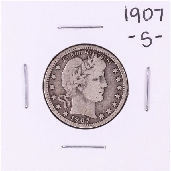 1907-S Barber Quarter Coin