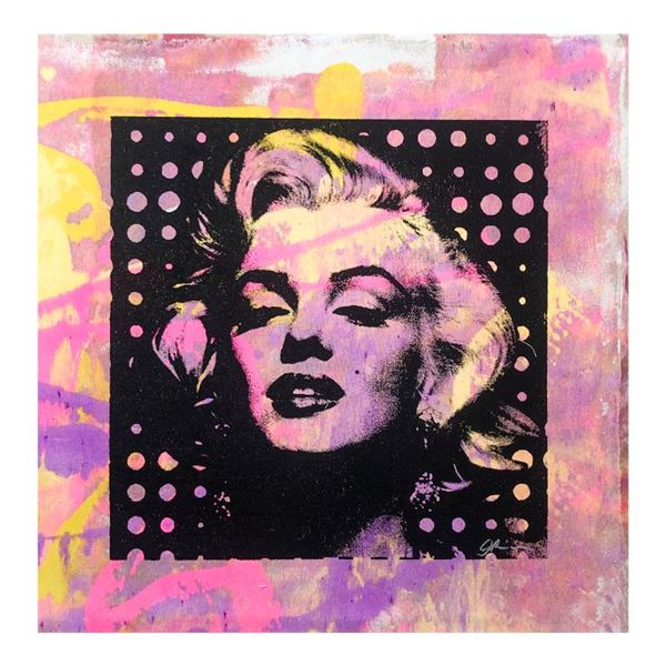 Gail Rodgers "Marilyn Monroe" Original Mixed Media on Canvas
