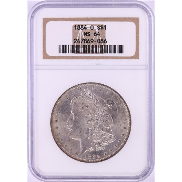 1884-O $1 Morgan Silver Dollar Coin NGC MS64