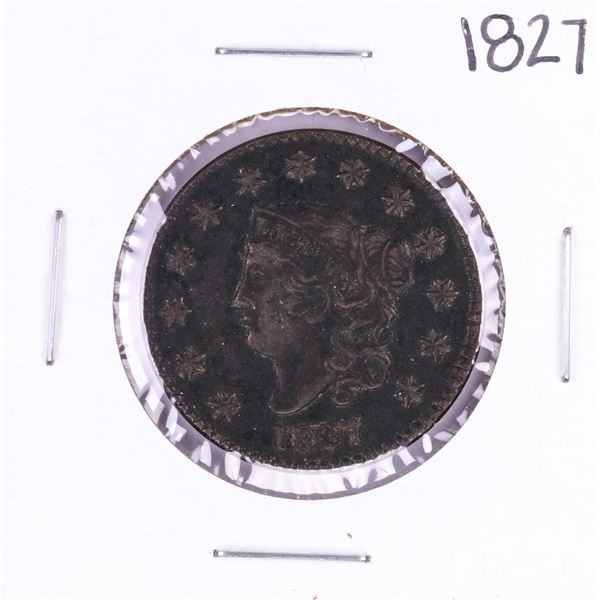 1827 Coronet Head Large Cent Coin