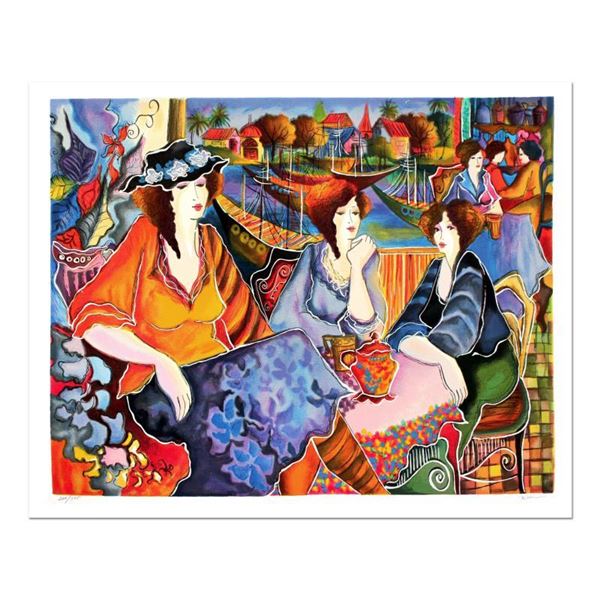 Patricia Govezensky  Port Cafe Friends  Limited Edition Serigraph