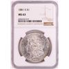 Image 1 : 1881-S $1 Morgan Silver Dollar Coin NGC MS63 Nice Toning