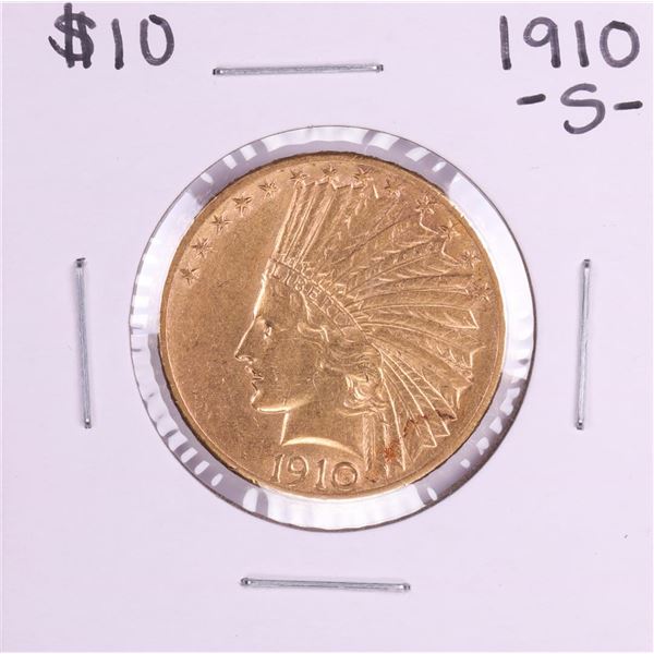 1910-S $10 Indian Head Eagle Gold Coin