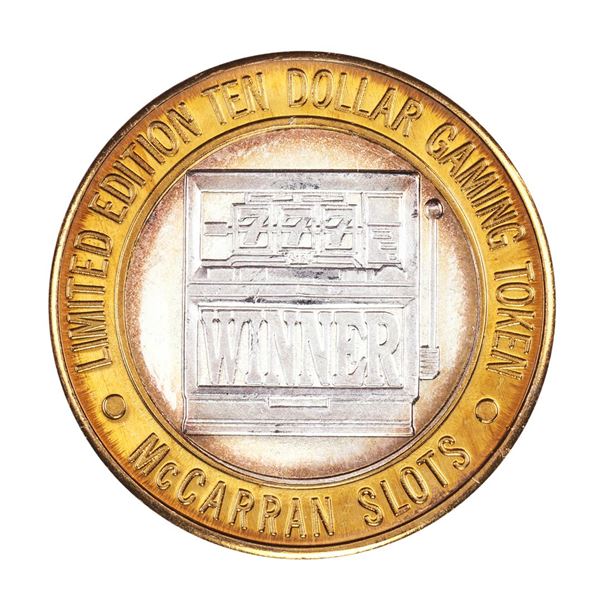 .999 Silver McCarran International Airport Las Vegas, NV $10 Limited Gaming Token