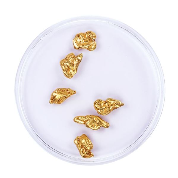 Lot of Gold Nuggets 3.27 grams Total Weight