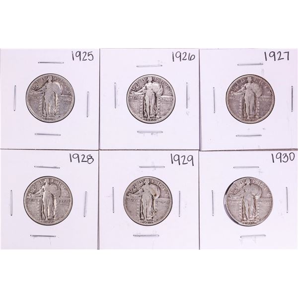 Lot of 1925-1930 Standing Liberty Quarter Coins