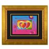 Image 1 : Peter Max "Two Hearts on Blends" Limited Edition Lithograph on Paper