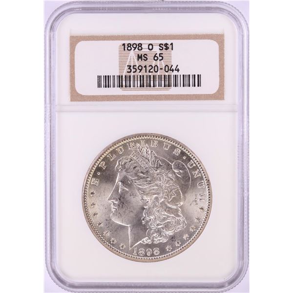1898-O $1 Morgan Silver Dollar Coin NGC MS65