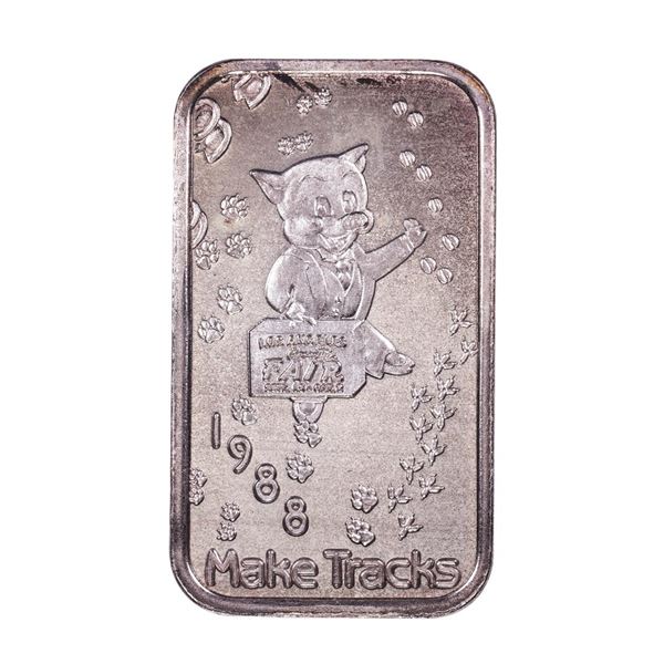 1988 L.A. County Fair Montclair, CA Limited Edition 1oz .999 Fine Silver Art Bar