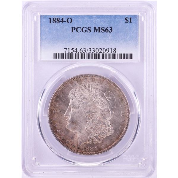 1884-O $1 Morgan Silver Dollar Coin PCGS MS63