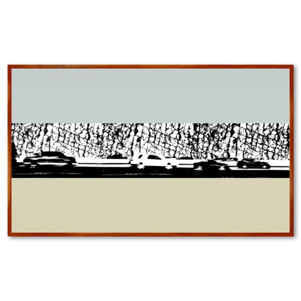 Claudio Santini "Sepulveda Pass" Limited Edition Mixed Media on Canvas