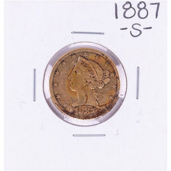 1887-S $5 Liberty Head Half Eagle Gold Coin