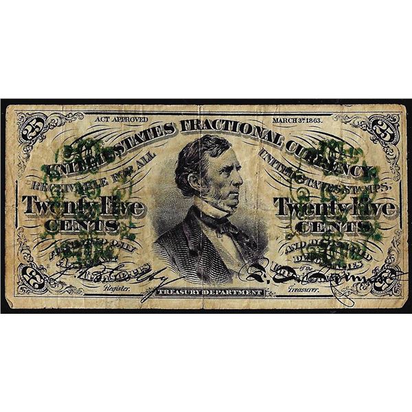 March 3, 1863 Third Issue Twenty-Five Cents Fractional Currency Note