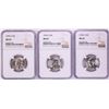 Image 1 : Lot of (3) 1954-S Washington Quarter Coins NGC MS65