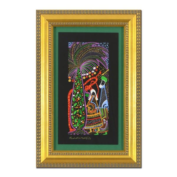 Abecassis "The Garden of Eden" Original Gouache on Board