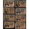 Image 1 : Lot of (8) Miscellaneous Fifth Issue Fractional Currency Notes