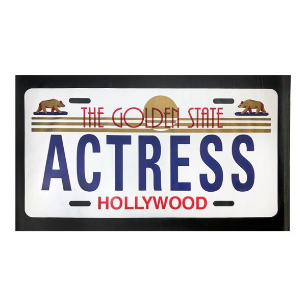 Steve Kaufman (1960-2010) "Actress" Original Mixed Media on Canvas