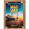 Signed Mad Max Fury Road Movie Poster