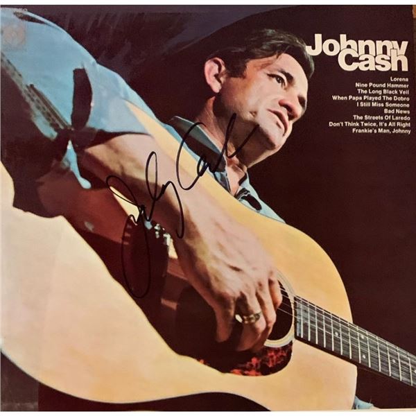 Signed Johnny Cash - RARE - Album Cover