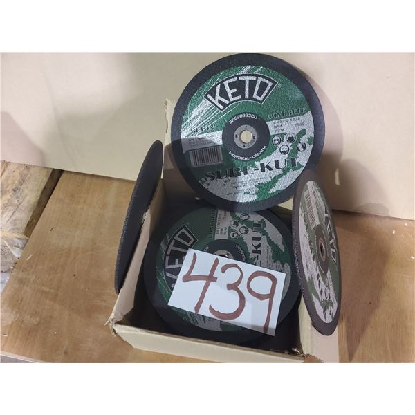 Box (25)of Keto Sure-Kut Concrete Cut-Off Disc 8" x 3/32" x 5/8"