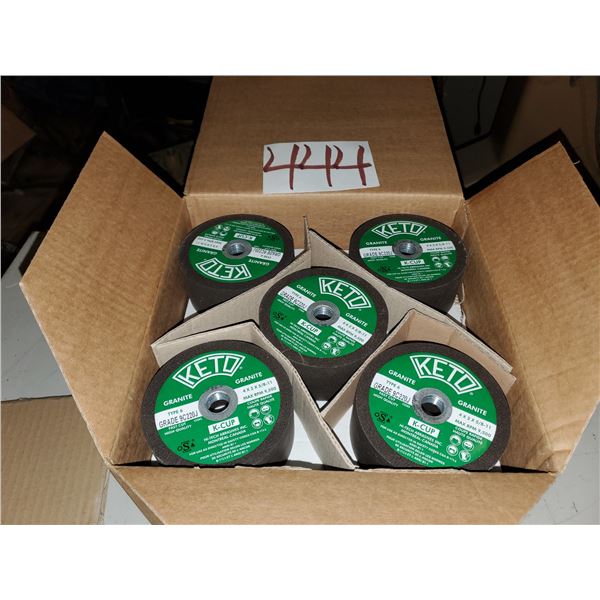 Box (10) of Keto Granite Flaring Cup 4" x 2" x 5/8"-11