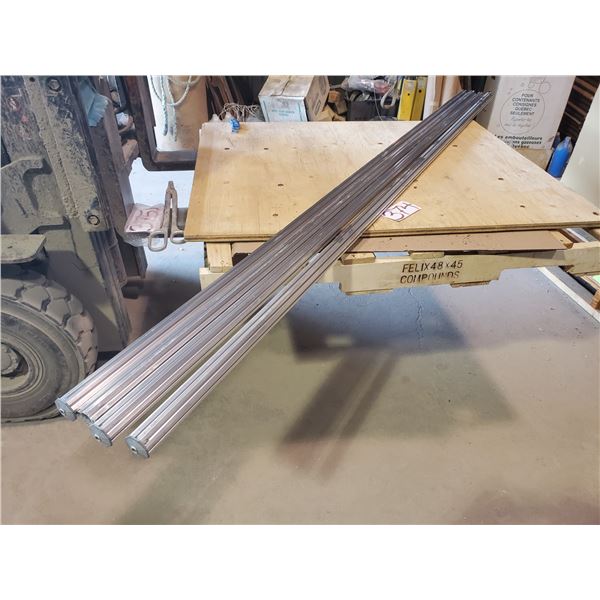 Slotted Aluminum Bar 98"  x 1"1/2